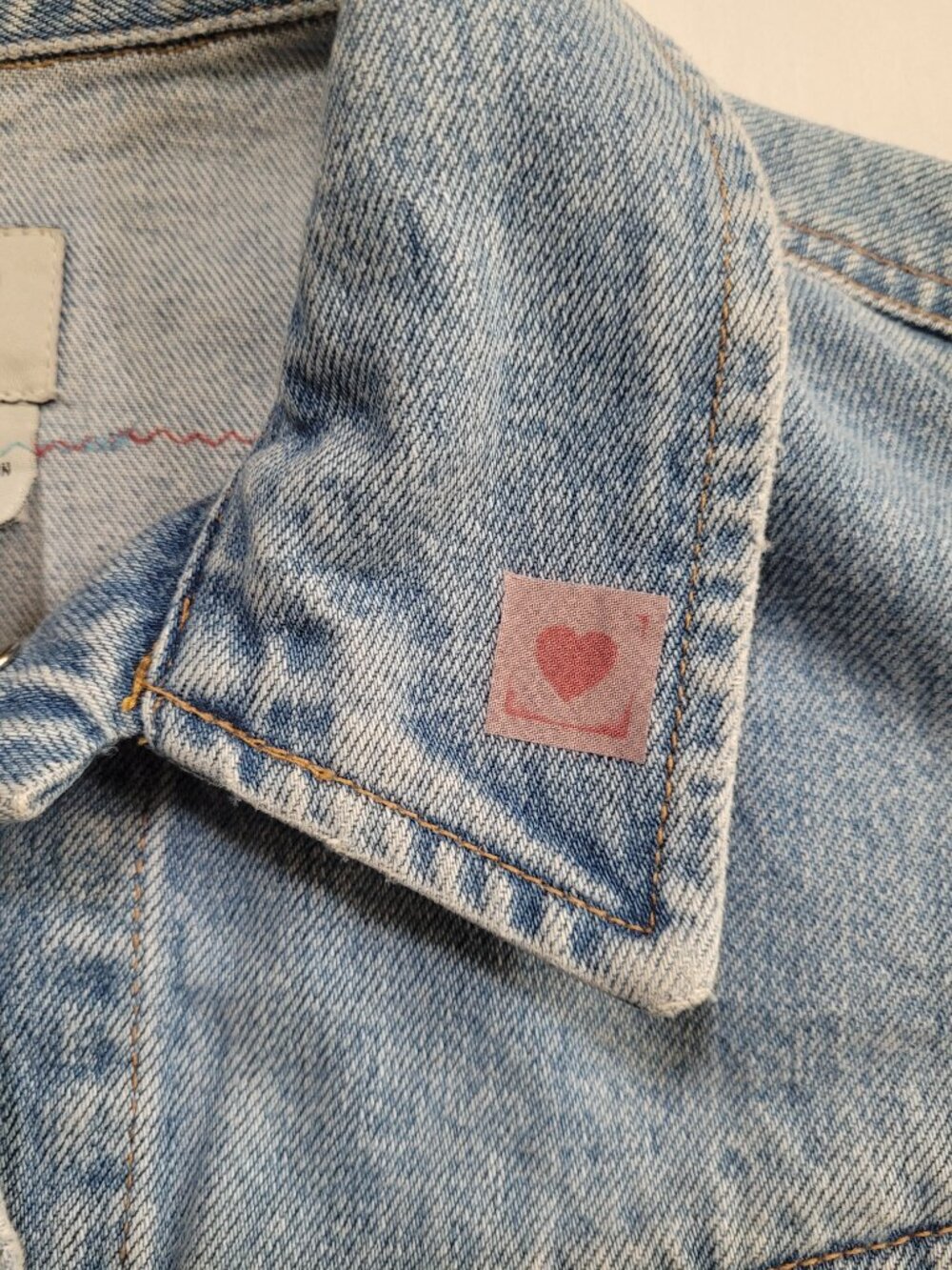 Gap Western Denim Vest Medium Wash Sleeveless Trucker Jean Jacket Festival M - Picture 3 of 8